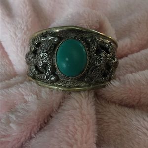 Vintage dragon cuff bracelet